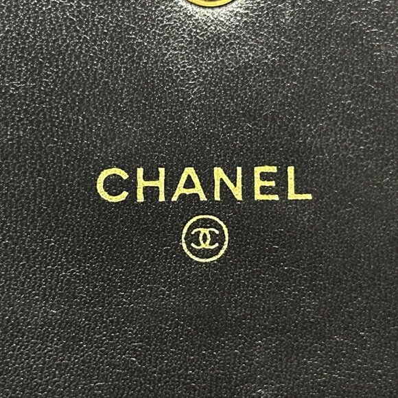 CHANEL Black Caviar Leather Logo Wallet - Picture 7 of 12